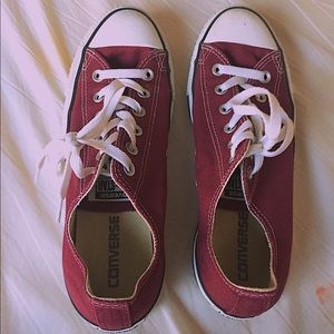 Maroon Lightly Used Converse!
